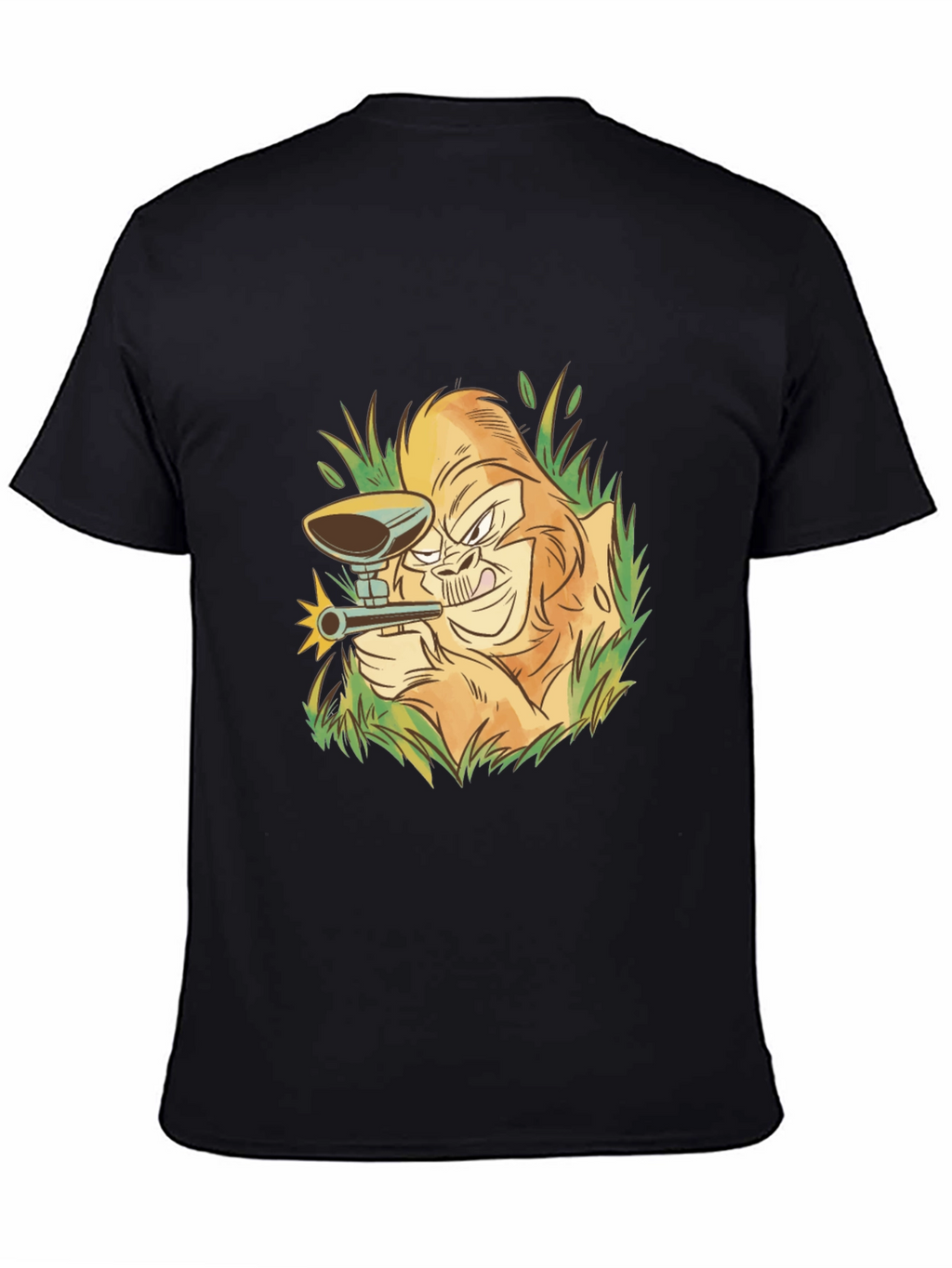 Gorilla Paintball T-Shirt - Black Cotton Tee