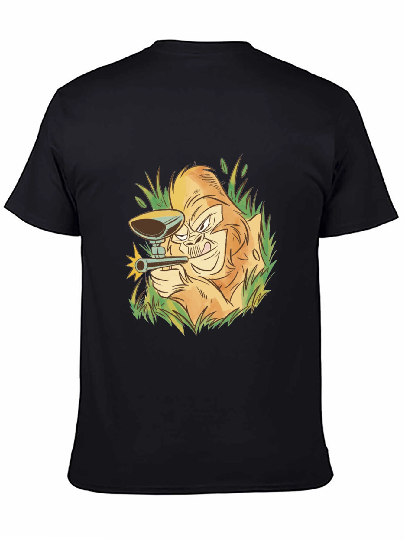 Gorilla Paintball T-Shirt - Black Cotton Tee