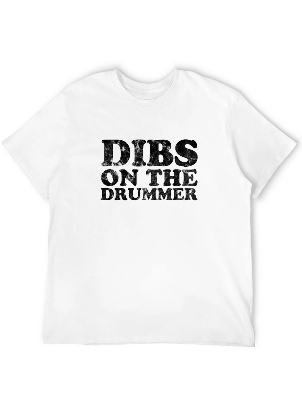 Dibs On The Drummer Black T-Shirt