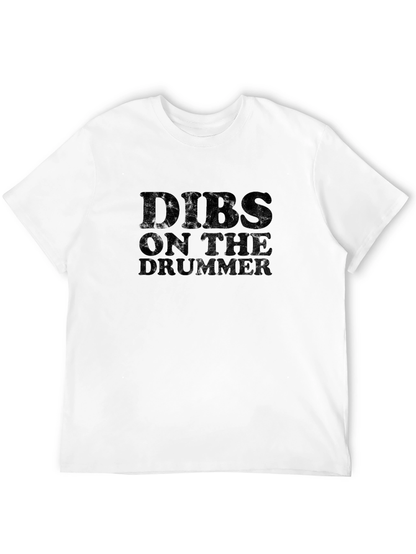 Dibs On The Drummer Black T-Shirt