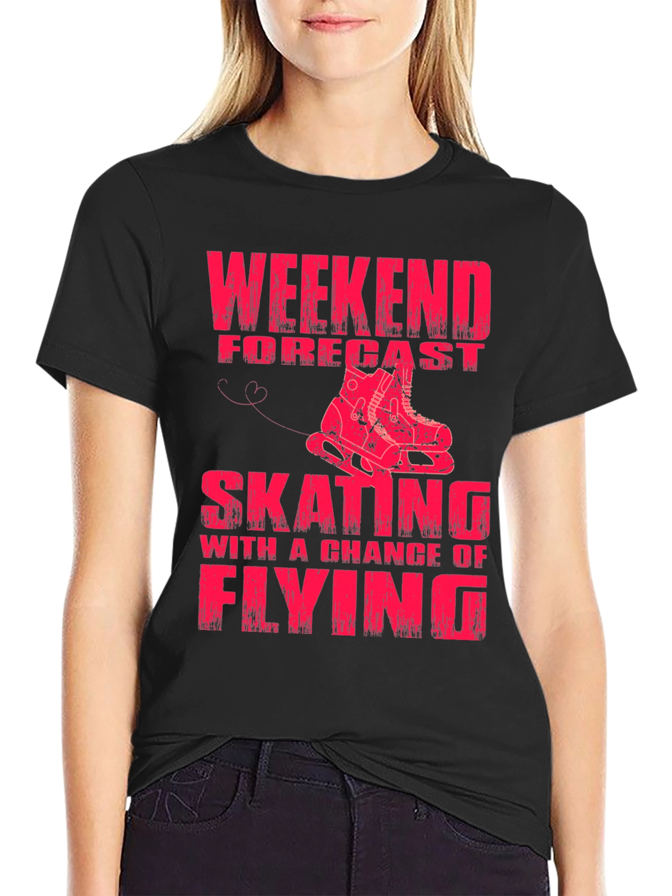 Skating Weekend Forecast Graphic Tee