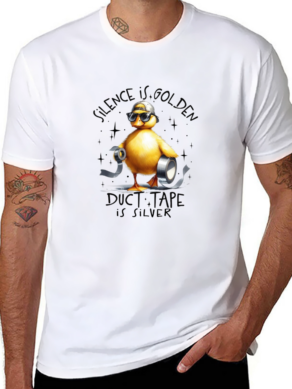 Silence is Golden Duck T-Shirt