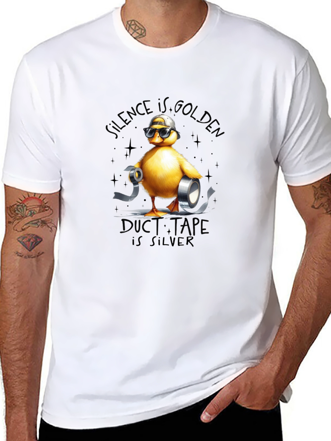 Silence is Golden Duck T-Shirt