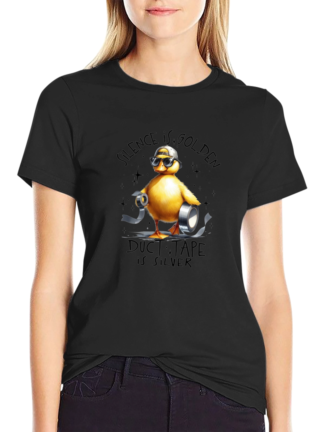 Silence is Golden Duck T-Shirt