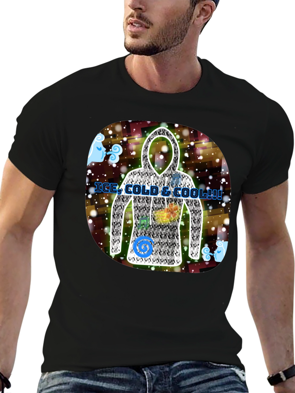 Ice Cold & Cool Hoodie Design T-Shirt