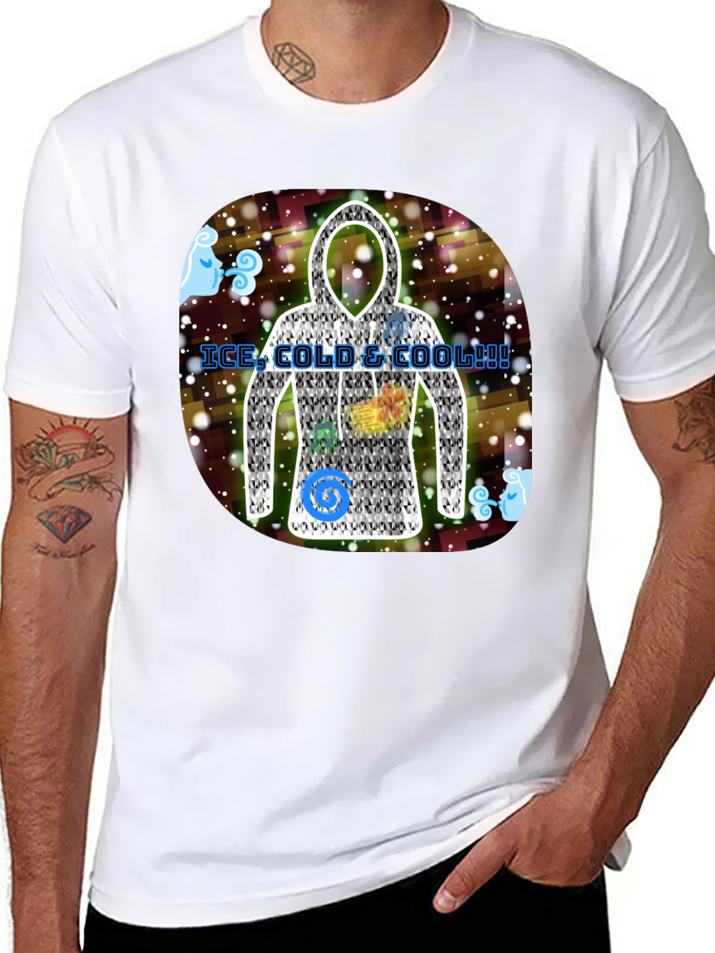 Ice Cold & Cool Hoodie Design T-Shirt