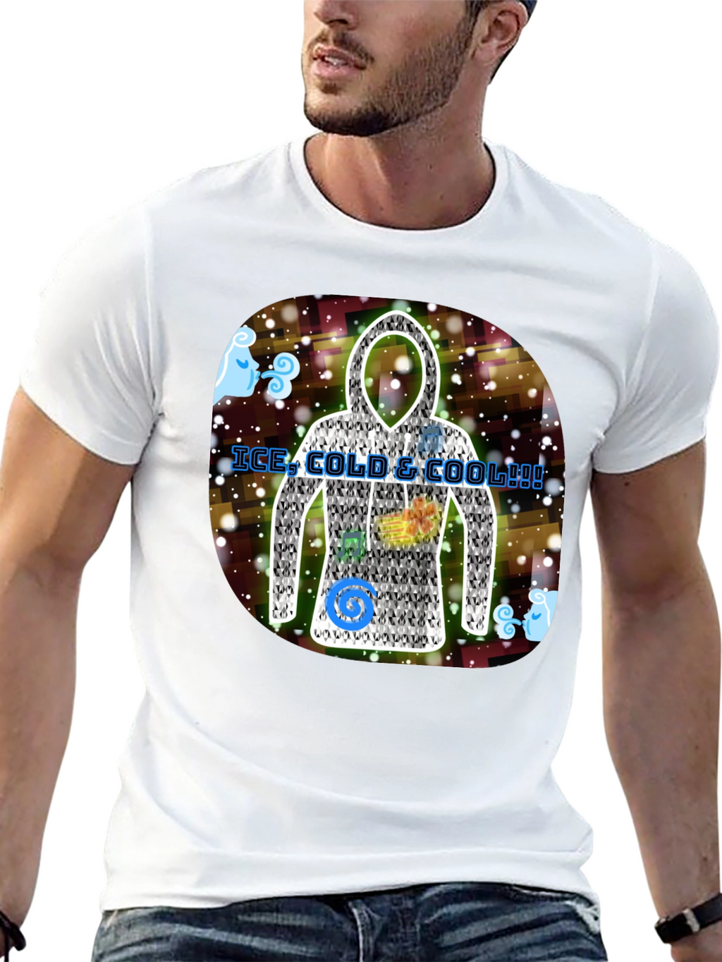 Ice Cold & Cool Hoodie Design T-Shirt