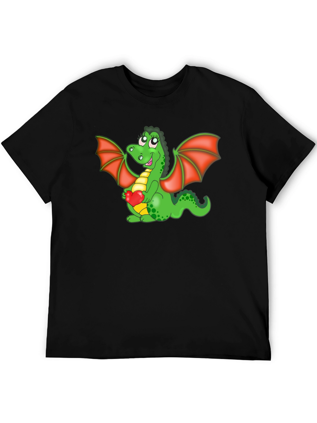 Cute Dragon Holding Heart T-Shirt