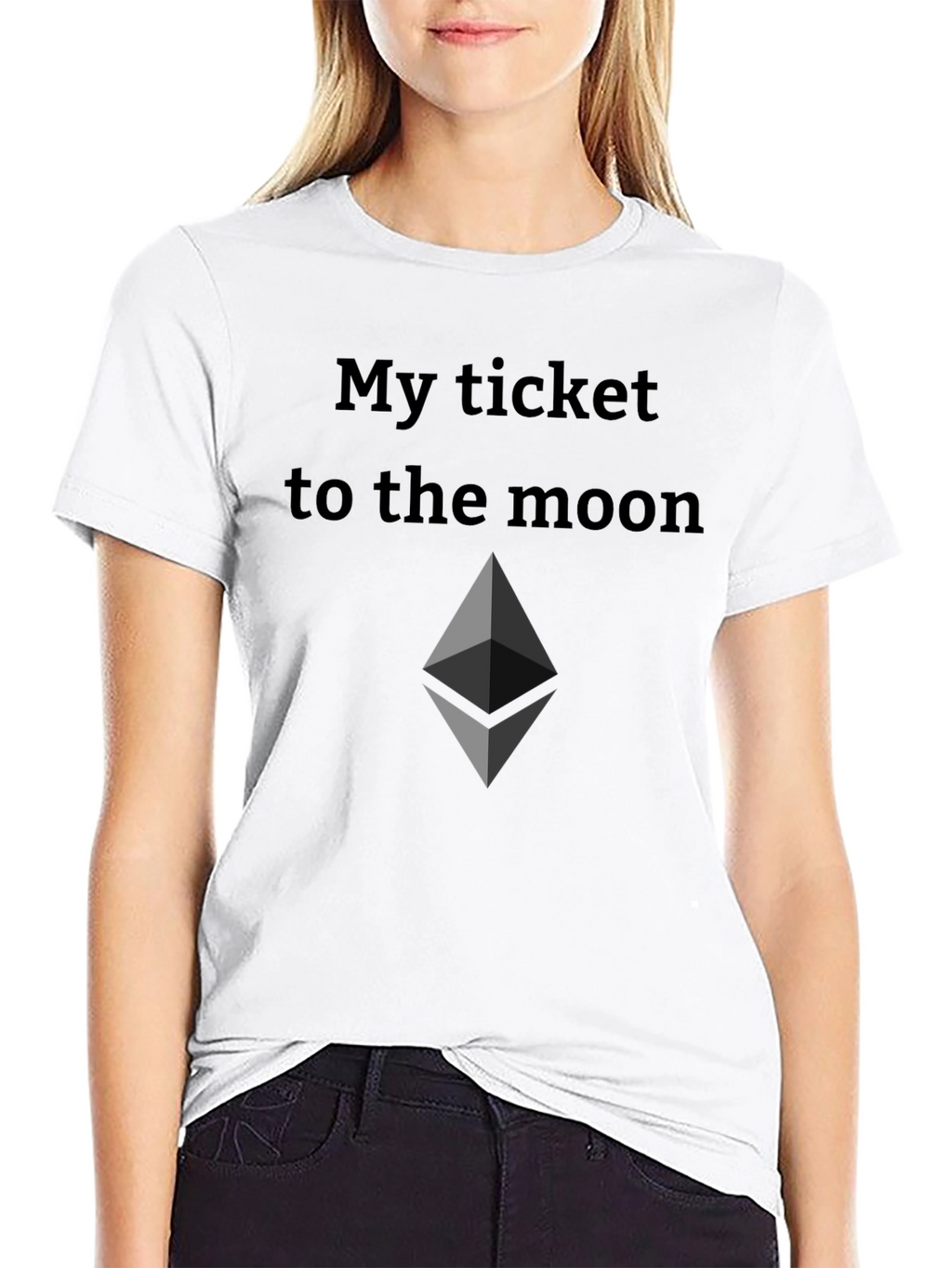 Ethereum Crypto T-Shirt - My Ticket to the Moon!