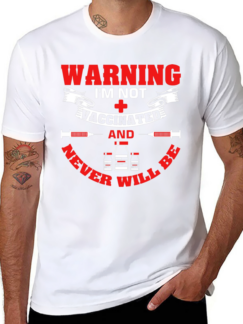 Warning Im Not Vaccinated T-Shirt