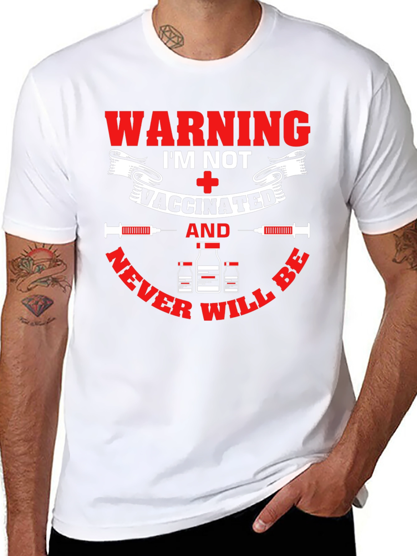 Warning Im Not Vaccinated T-Shirt