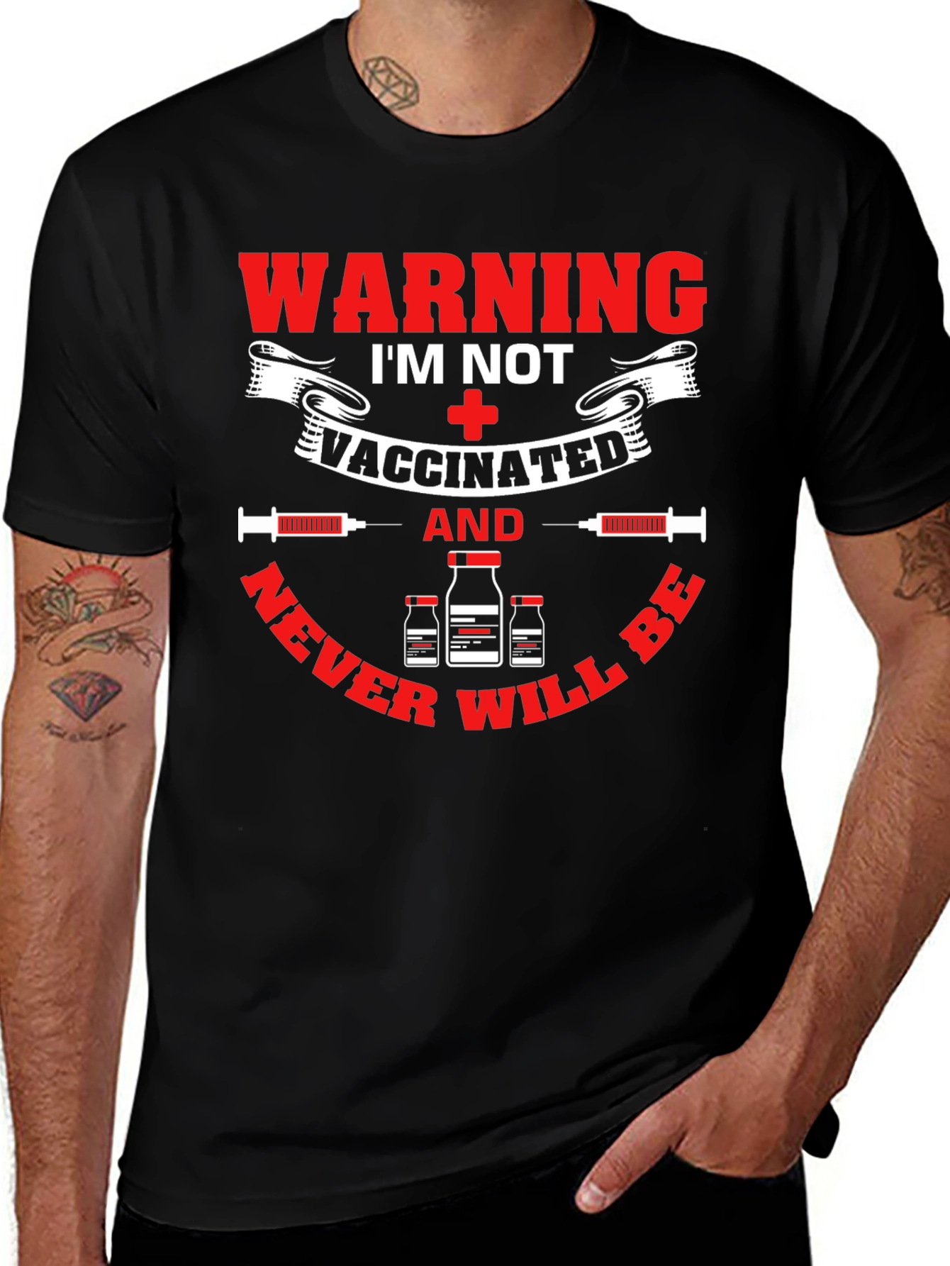 Warning Im Not Vaccinated T-Shirt