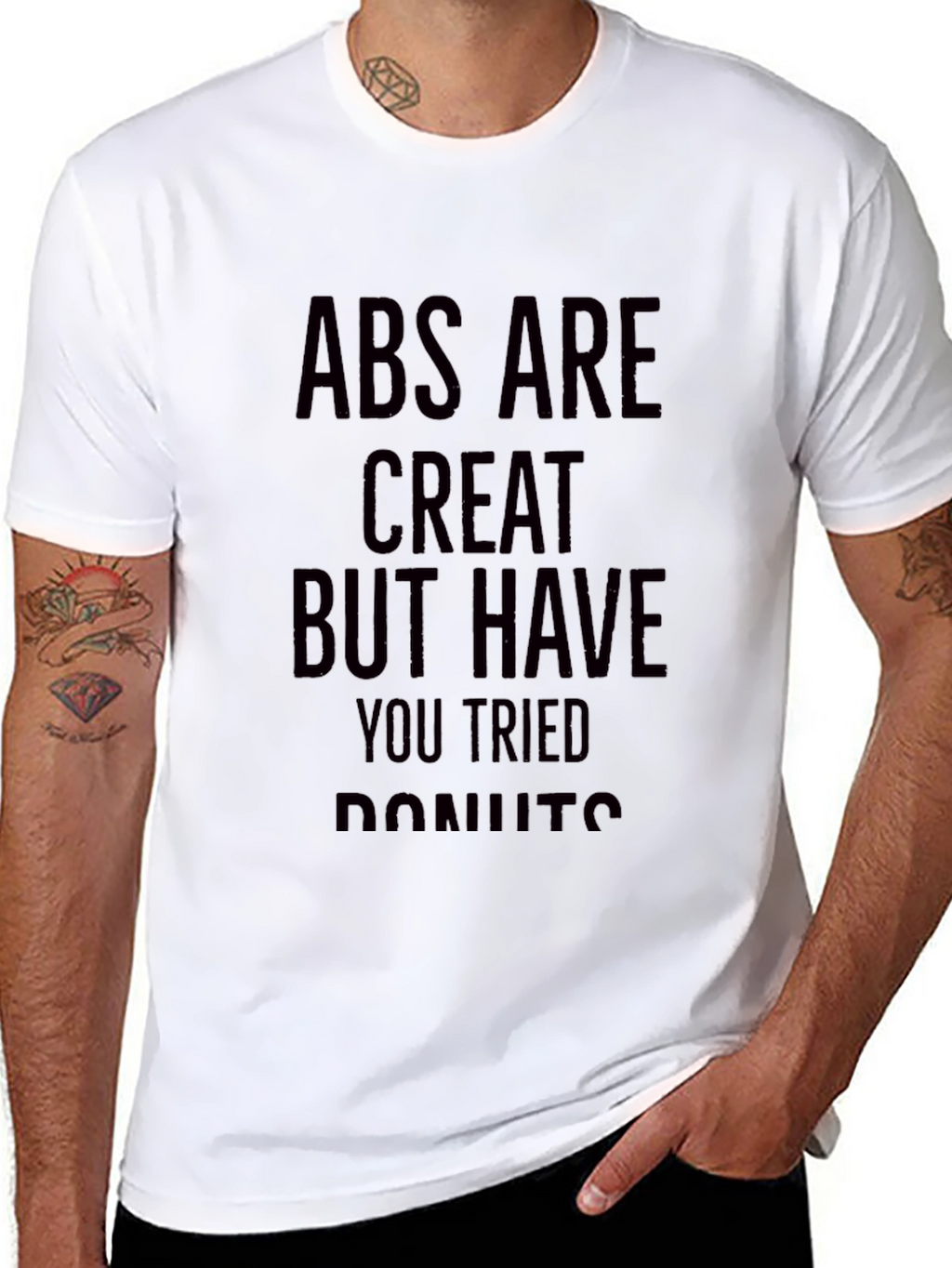 Abs Are Great Donut Humor T-Shirt