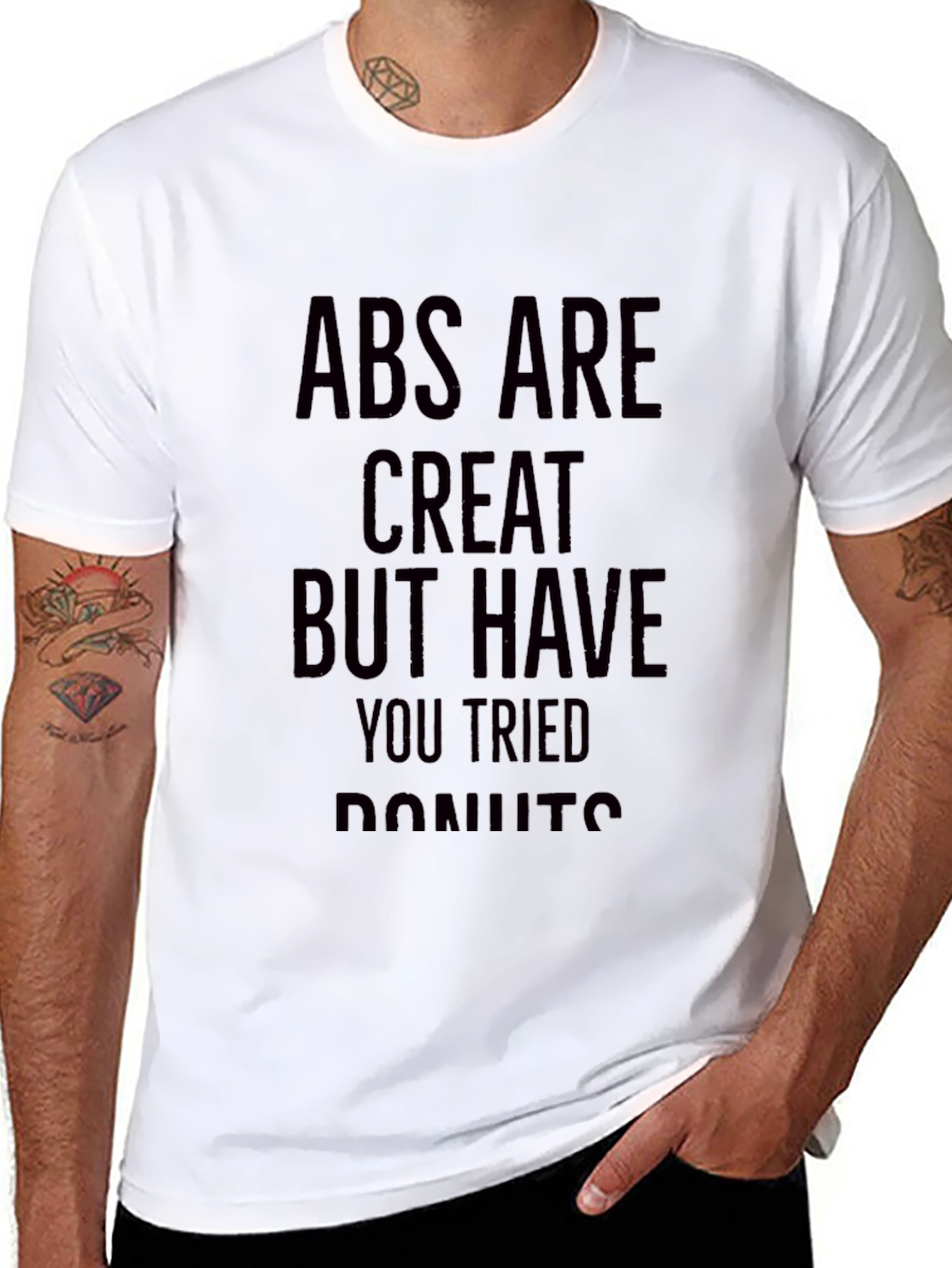 Abs Are Great Donut Humor T-Shirt