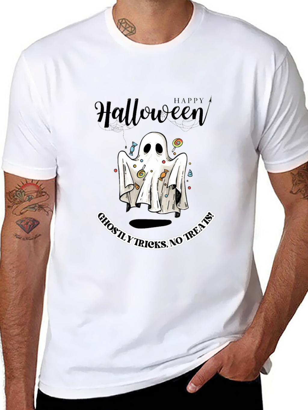 Happy Halloween Ghostly Tricks T-Shirt