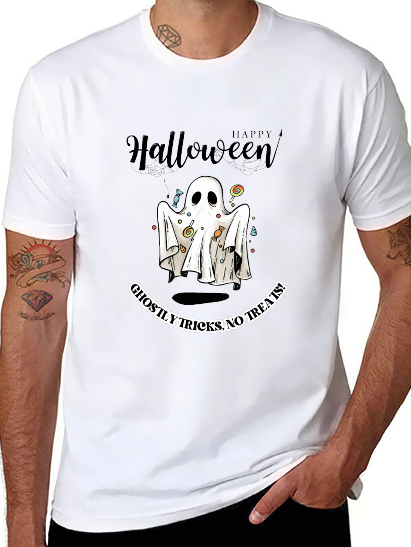 Happy Halloween Ghostly Tricks T-Shirt