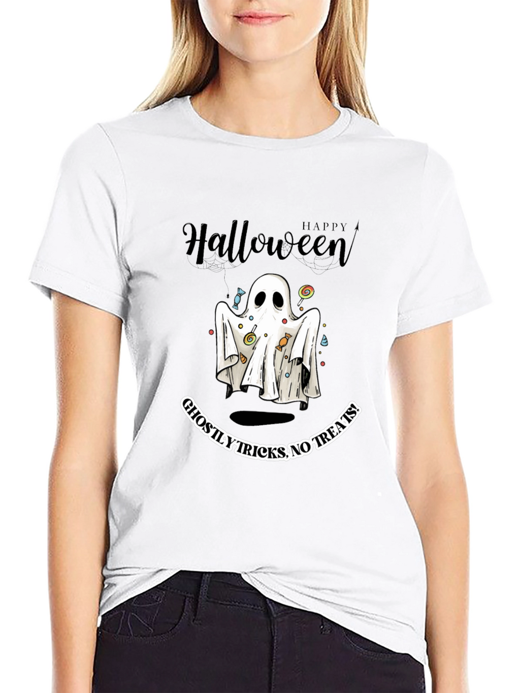 Happy Halloween Ghostly Tricks T-Shirt