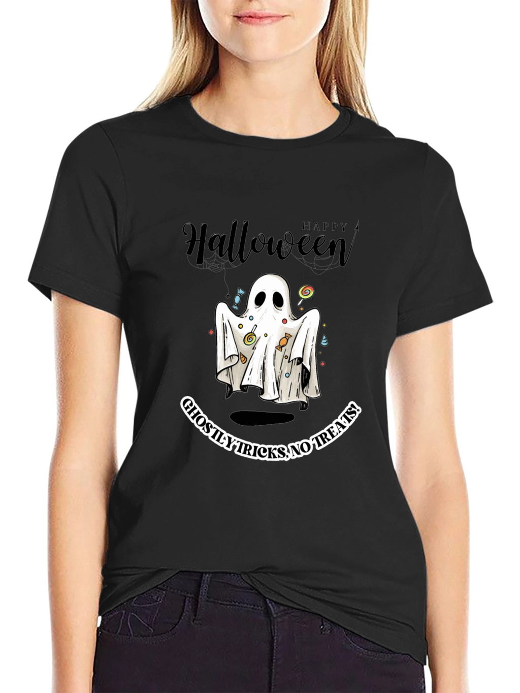 Happy Halloween Ghostly Tricks T-Shirt