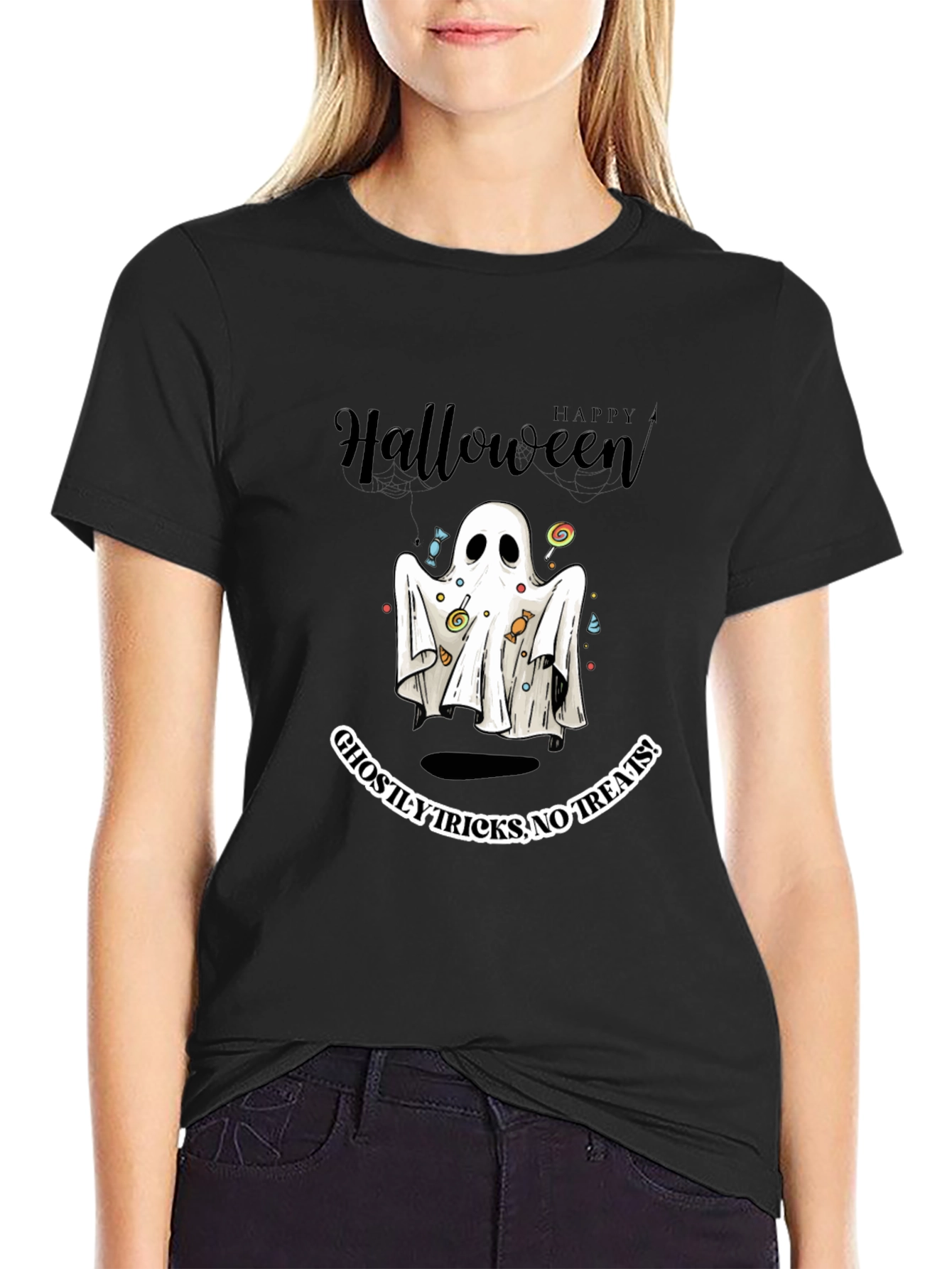 Happy Halloween Ghostly Tricks T-Shirt