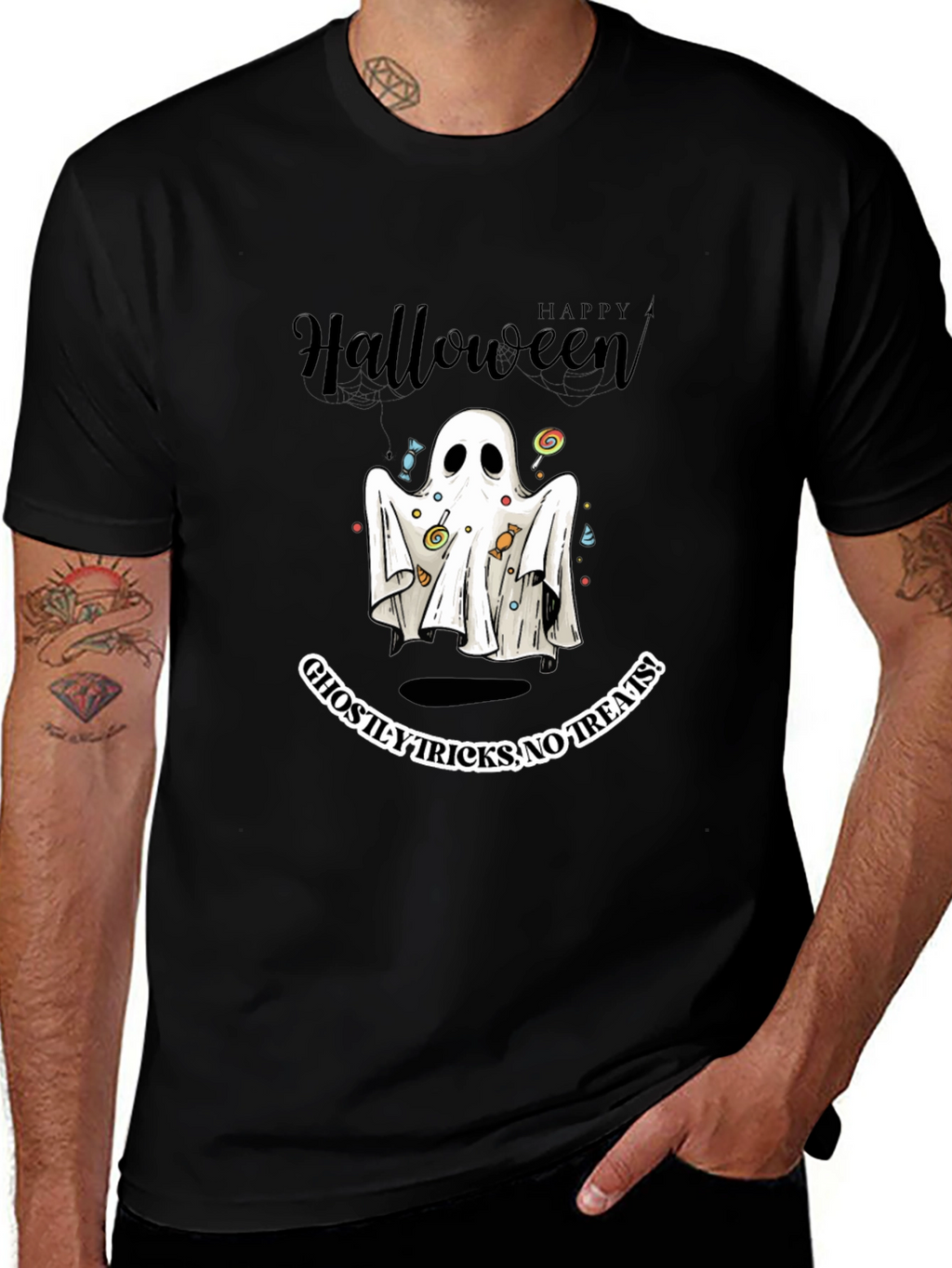 Happy Halloween Ghostly Tricks T-Shirt