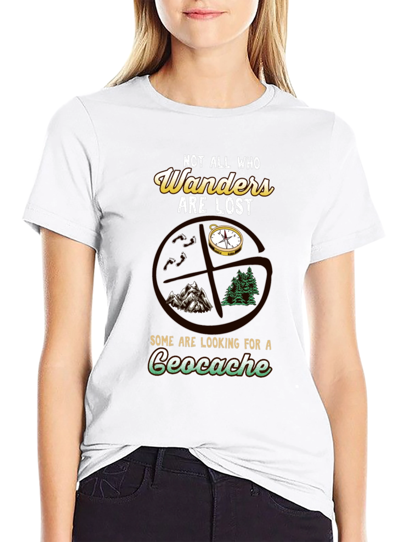 Geocache T-Shirt - Not All Who Wander