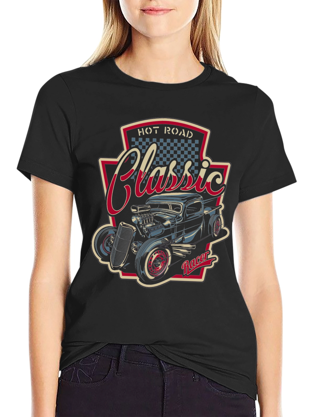 Classic Hot Rod Racer Graphic T-Shirt