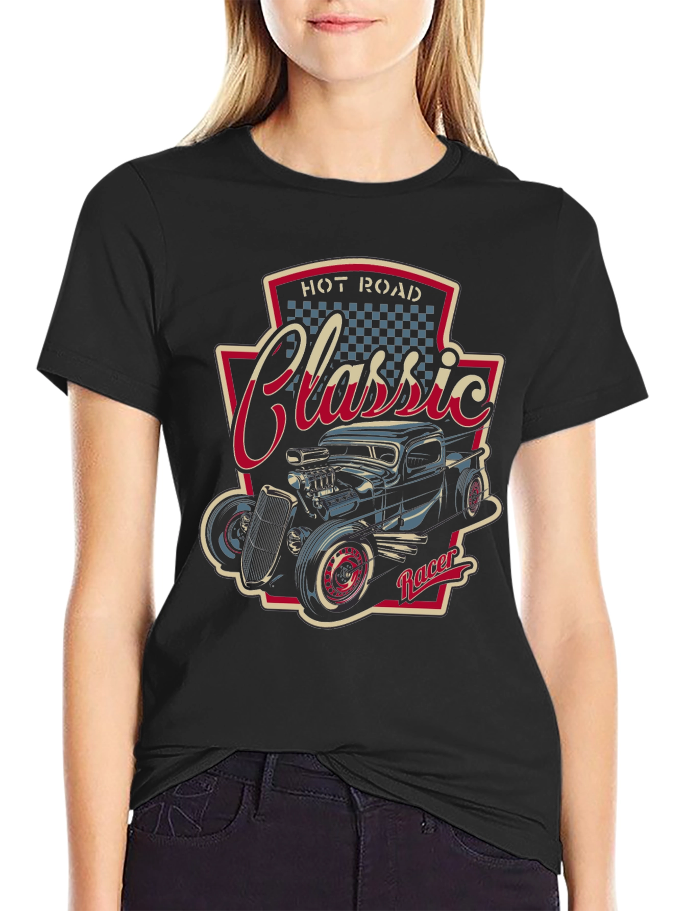 Classic Hot Rod Racer Graphic T-Shirt