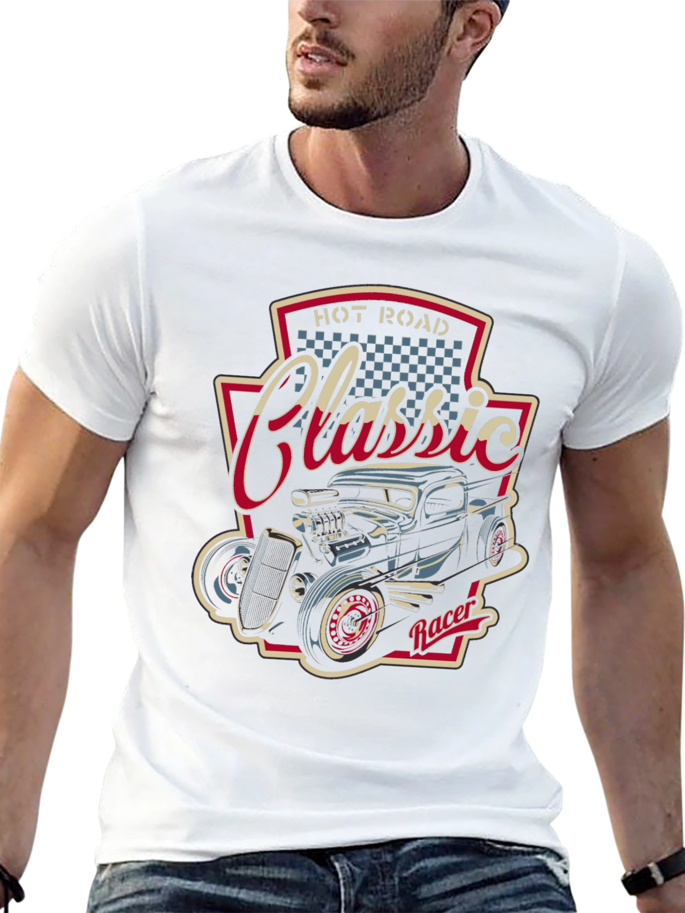 Classic Hot Rod Racer Graphic T-Shirt