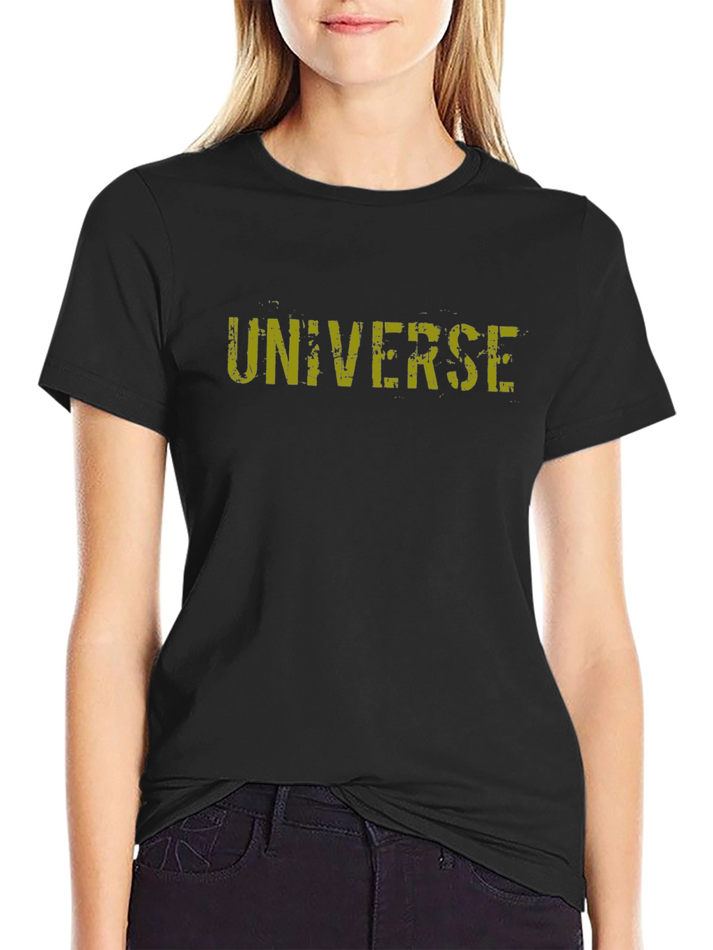Universe Graphic T-Shirt - Black Cotton Tee