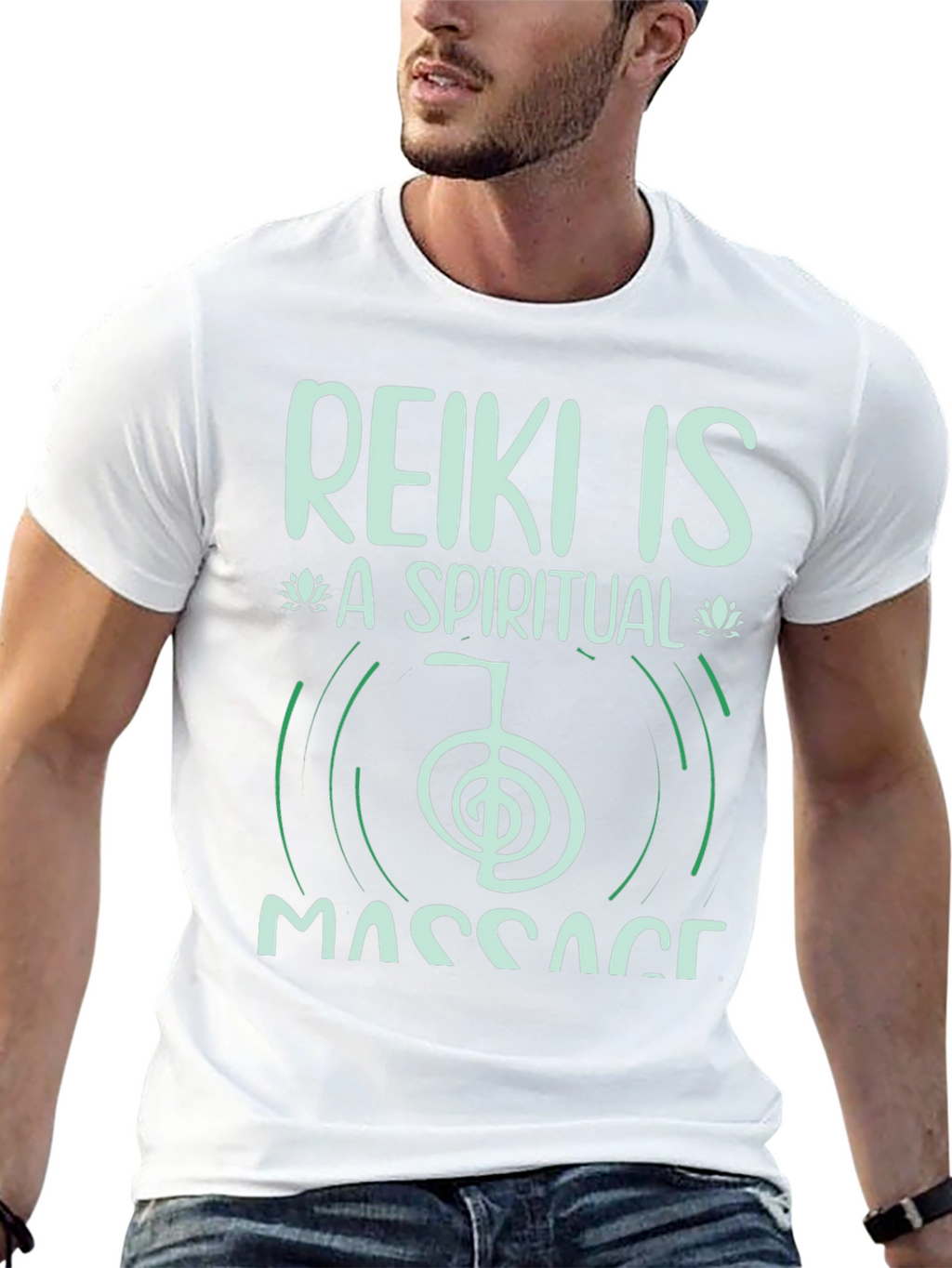 Reiki Spiritual Massage Black T-Shirt
