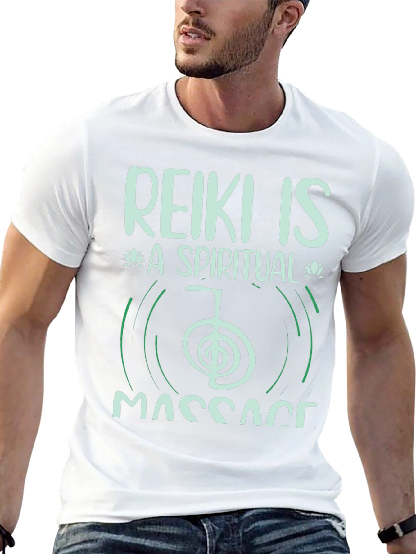 Reiki Spiritual Massage Black T-Shirt