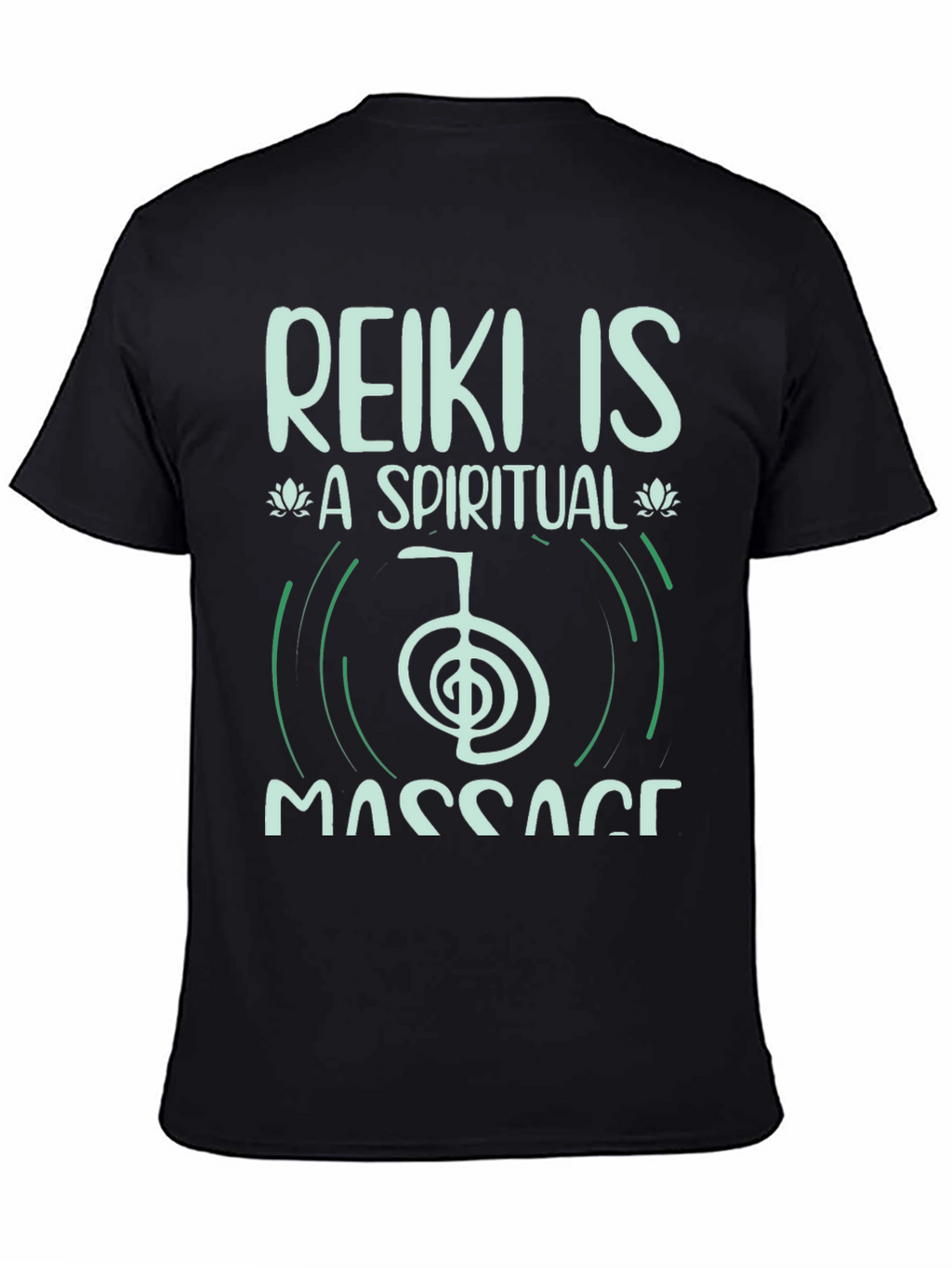 Reiki Spiritual Massage Black T-Shirt
