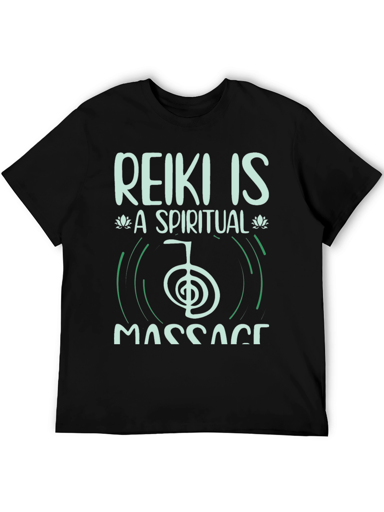 Reiki Spiritual Massage Black T-Shirt