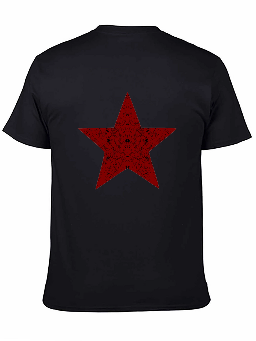 Red Star Graphic Black T-Shirt