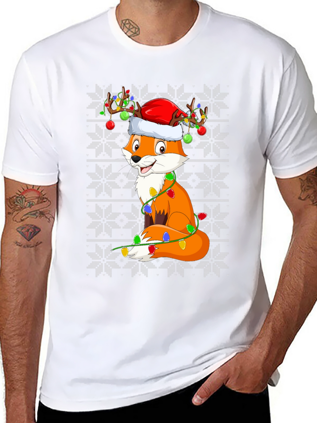 Festive Fox Christmas T-Shirt