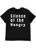 Silence of the Hangry Black Graphic Tee