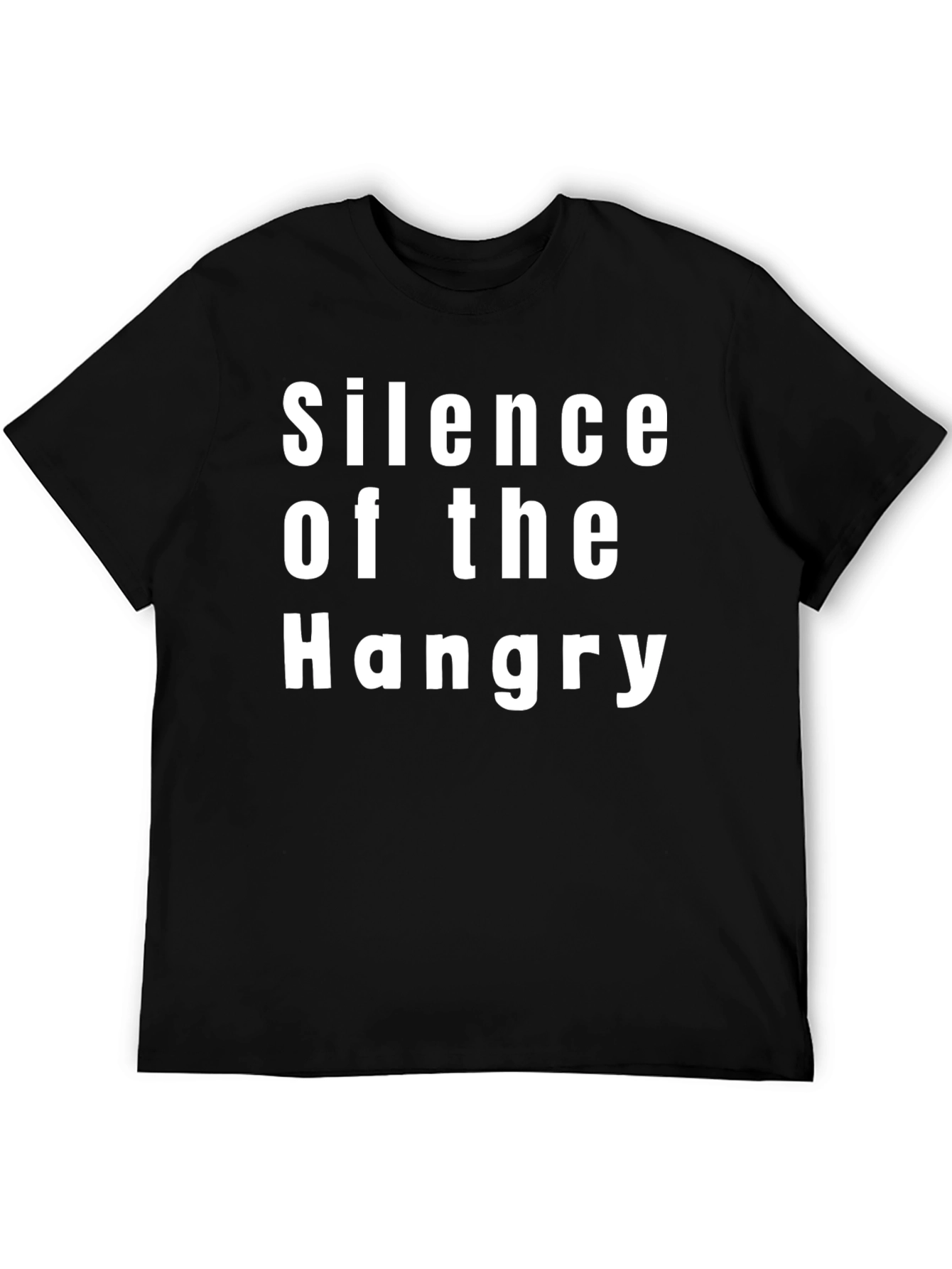 Silence of the Hangry Black Graphic Tee