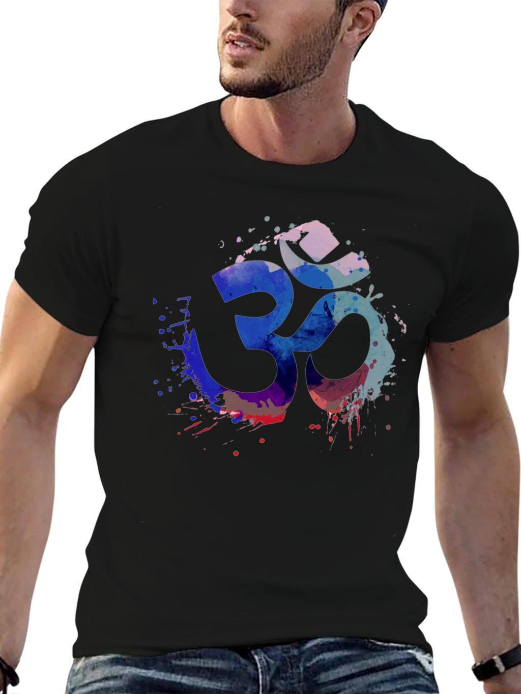 Om Symbol T-Shirt - Black Unique Design