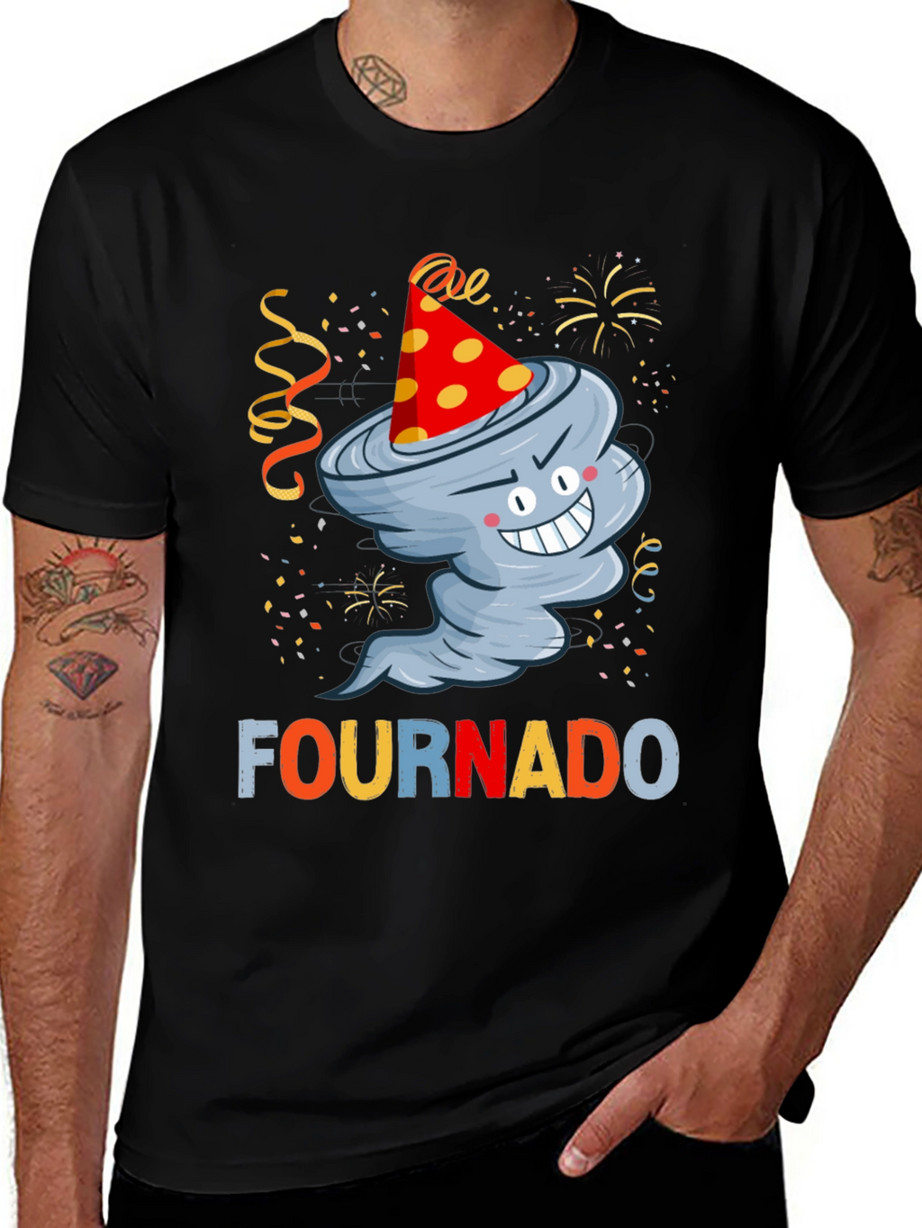 Fournado 4th Birthday Tornado T-Shirt