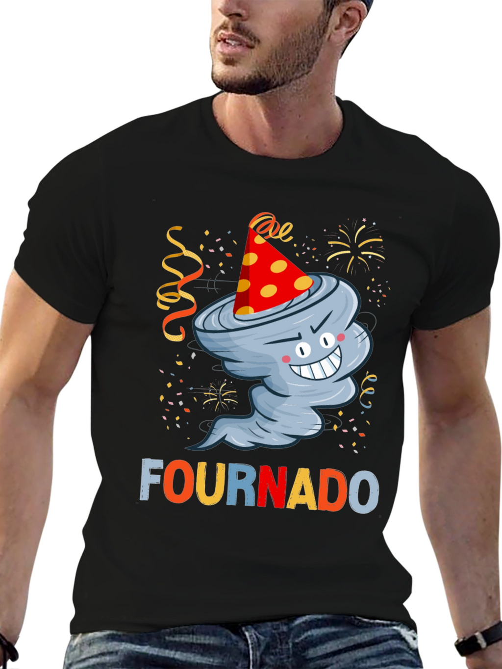 Fournado 4th Birthday Tornado T-Shirt