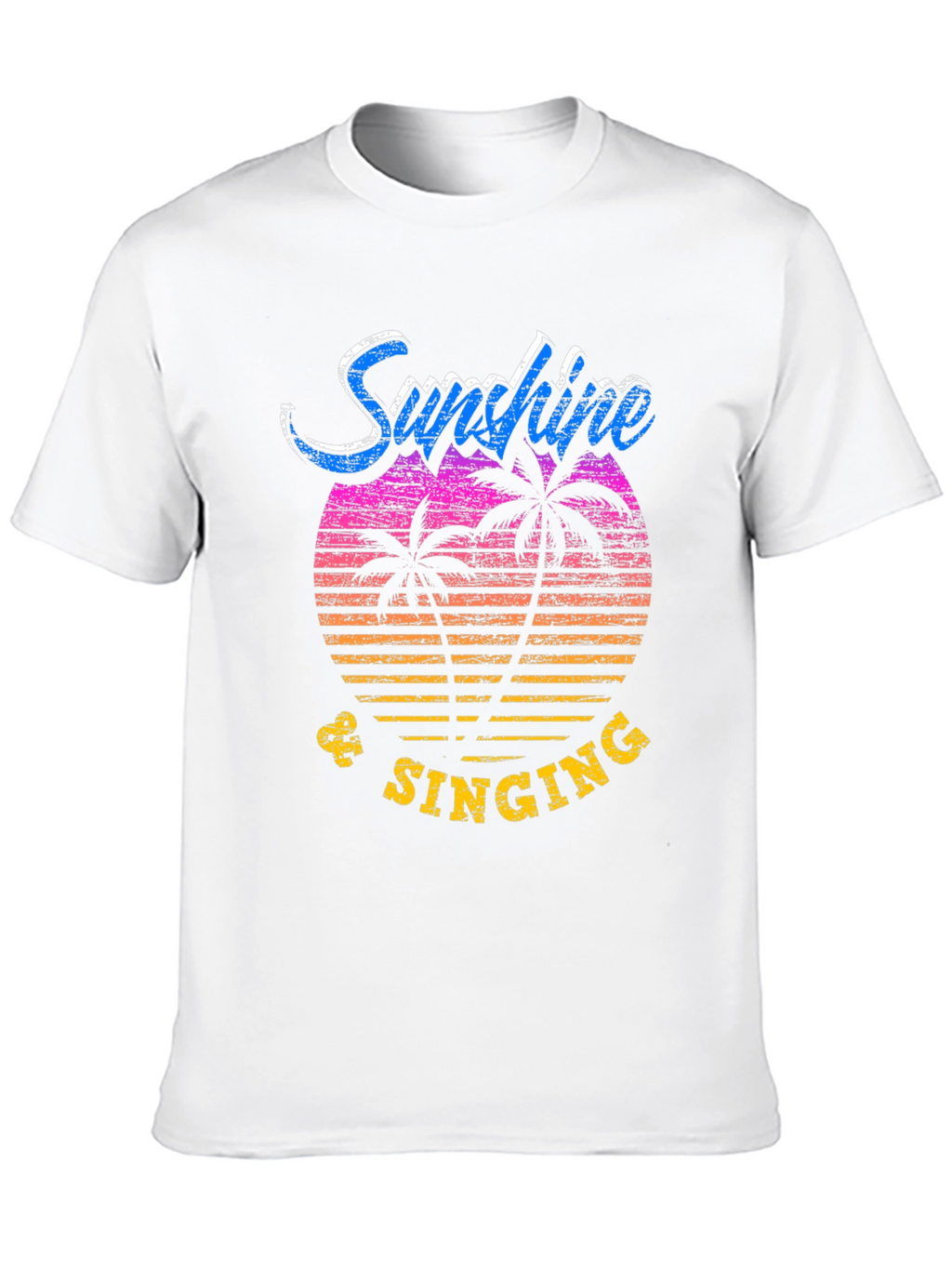 Sunshine & Singing Black Graphic T-Shirt