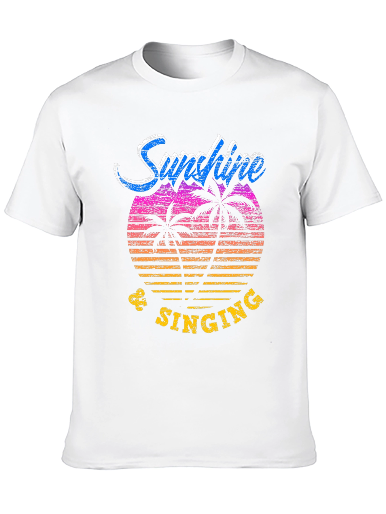 Sunshine & Singing Black Graphic T-Shirt
