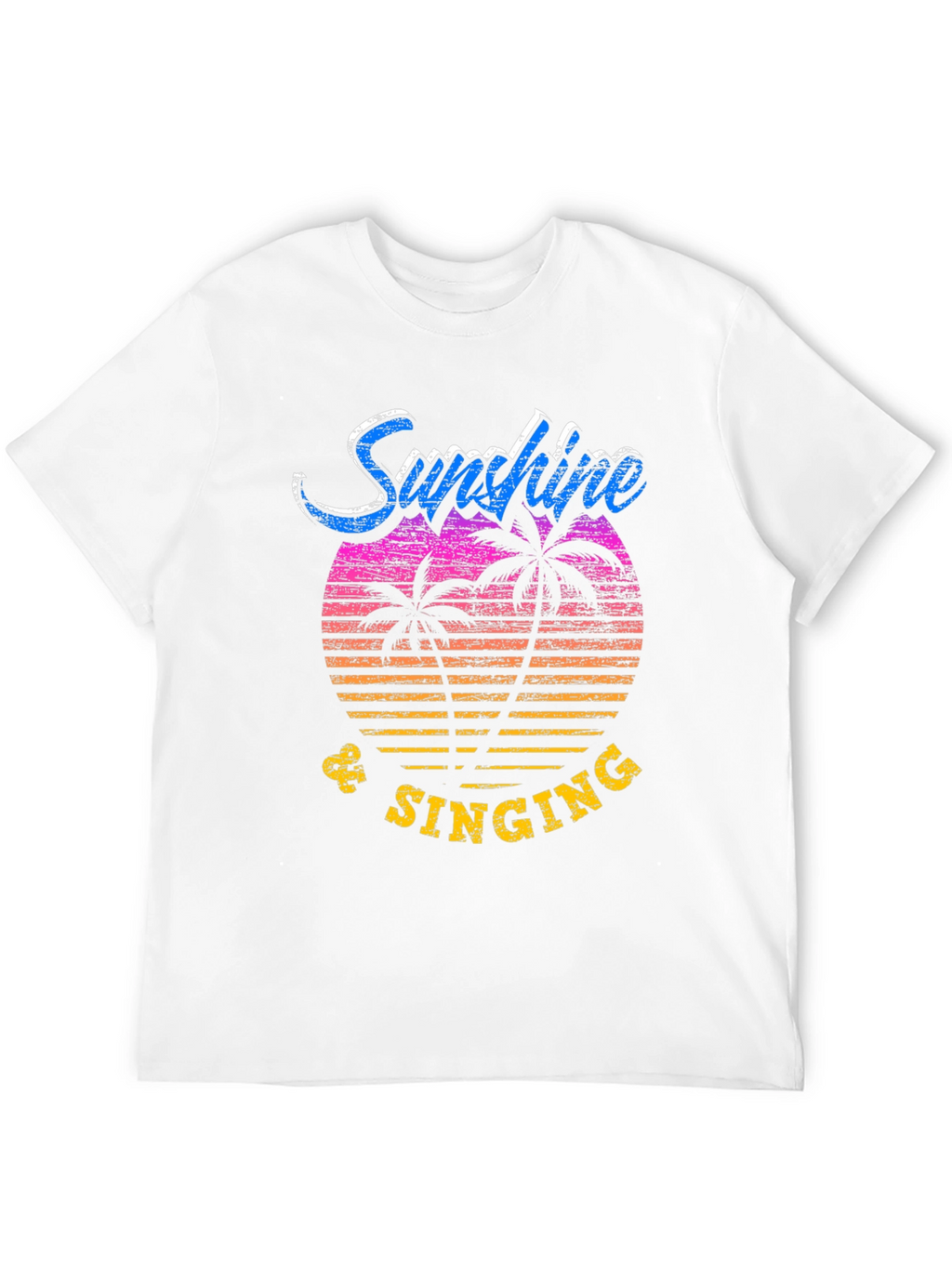Sunshine & Singing Black Graphic T-Shirt