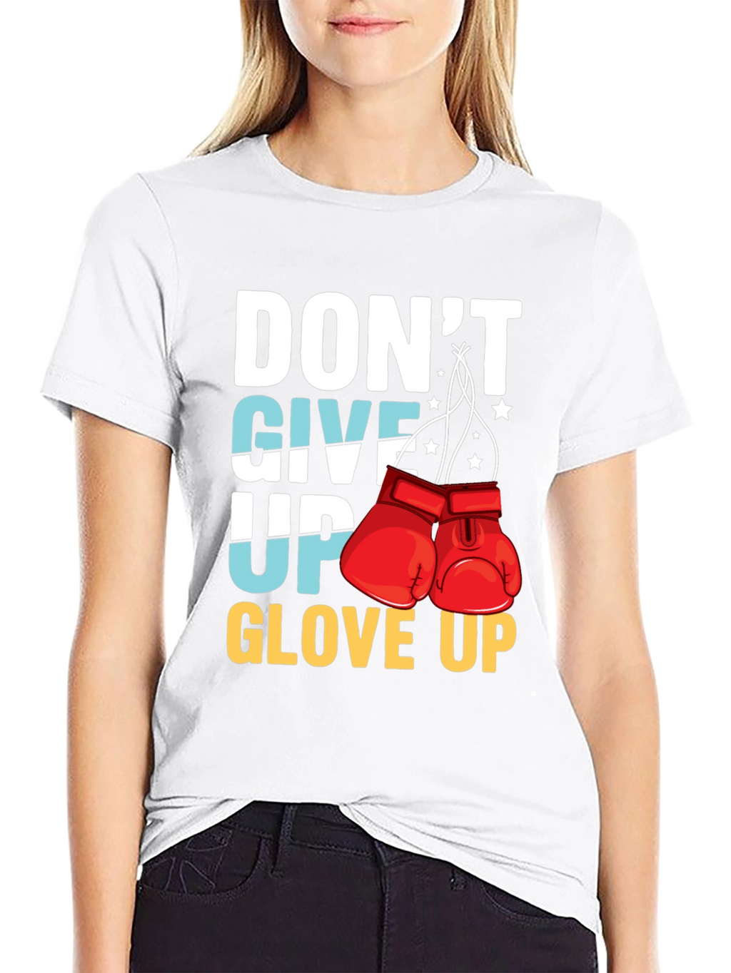Dont Give Up Glove Up Graphic Tee