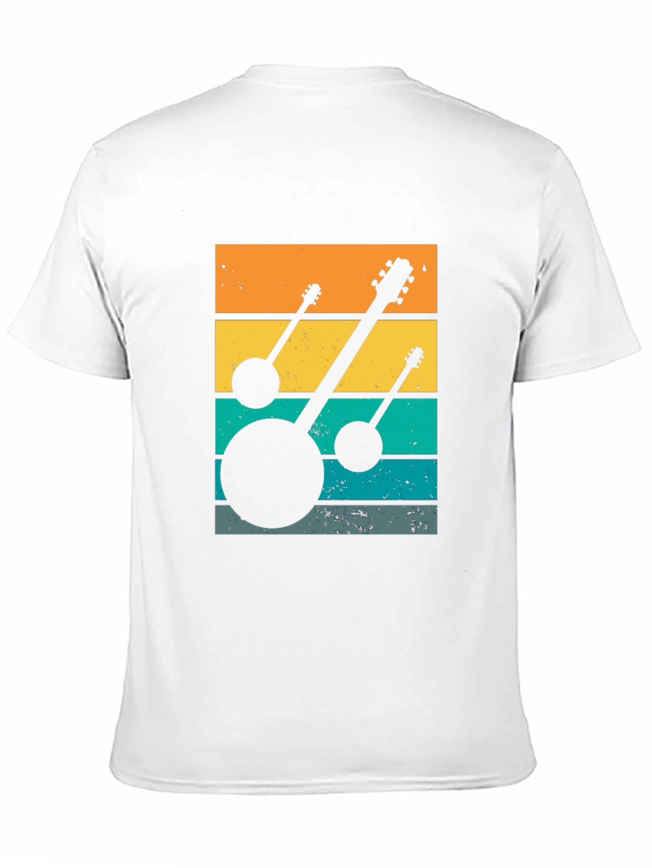Retro Banjo Sunset T-Shirt - Music Lover Tee