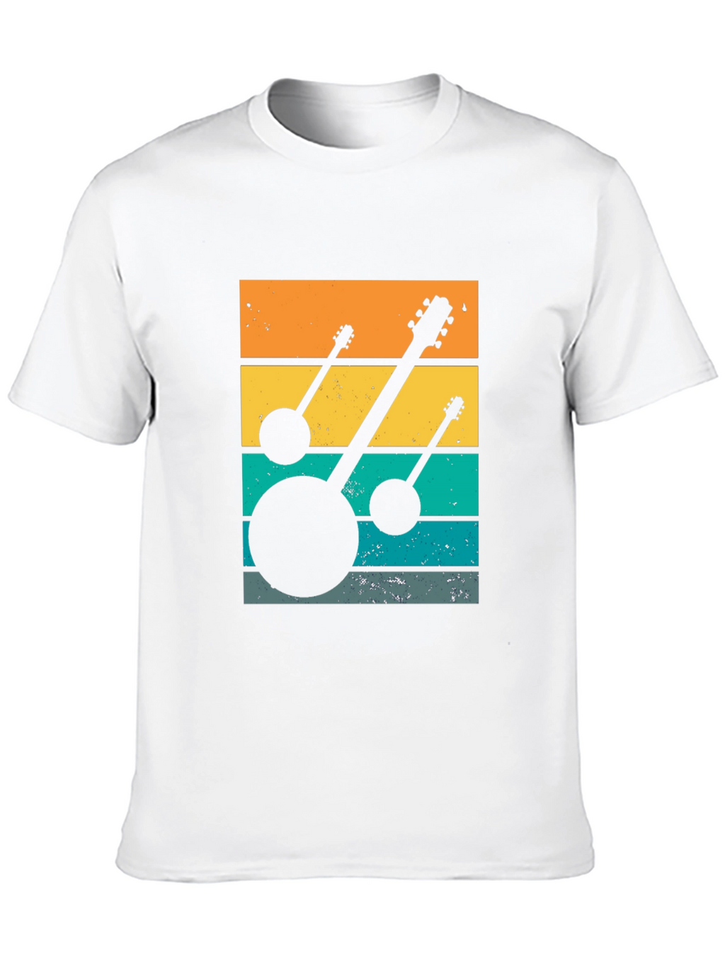 Retro Banjo Sunset T-Shirt - Music Lover Tee