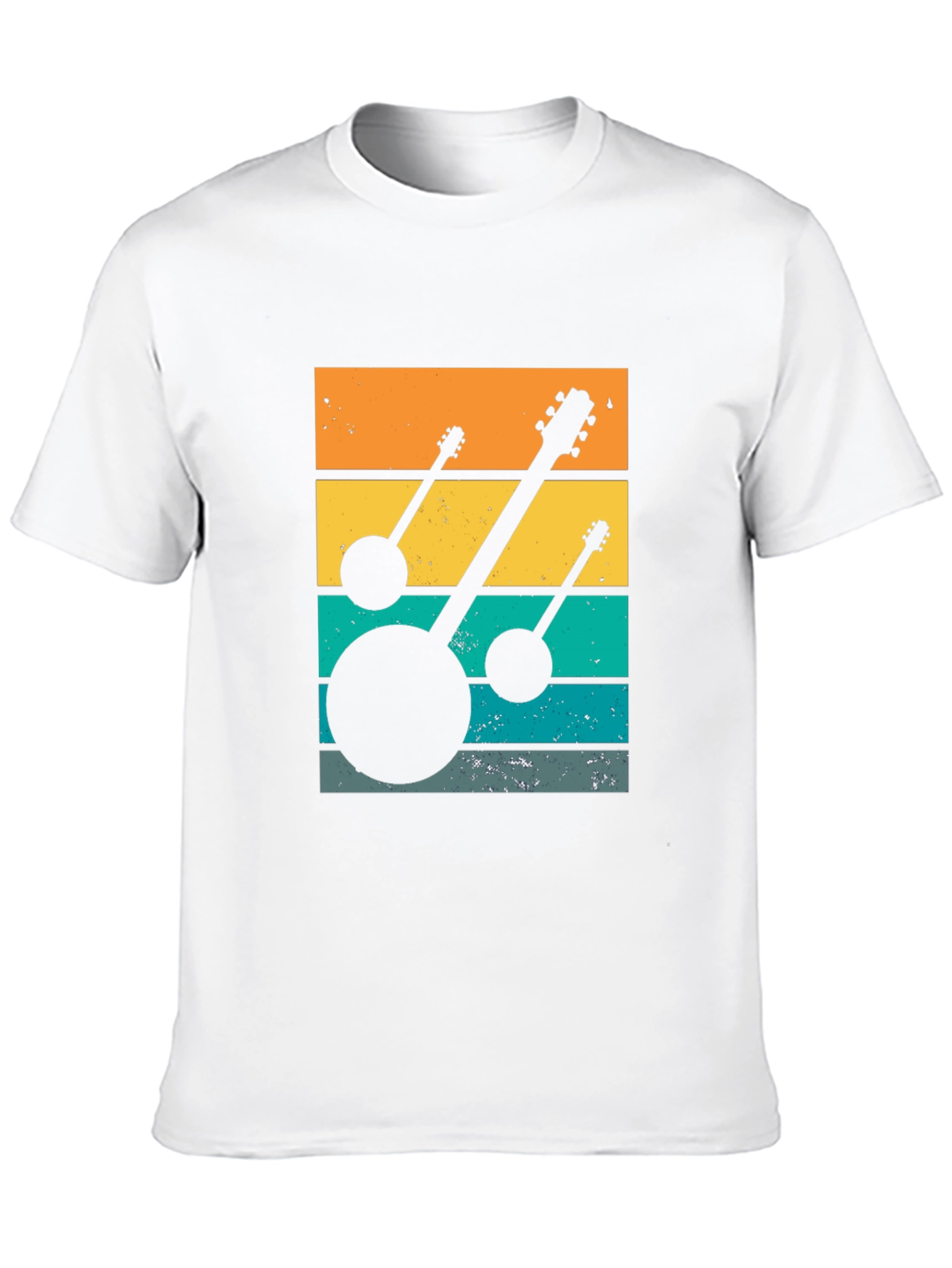 Retro Banjo Sunset T-Shirt - Music Lover Tee