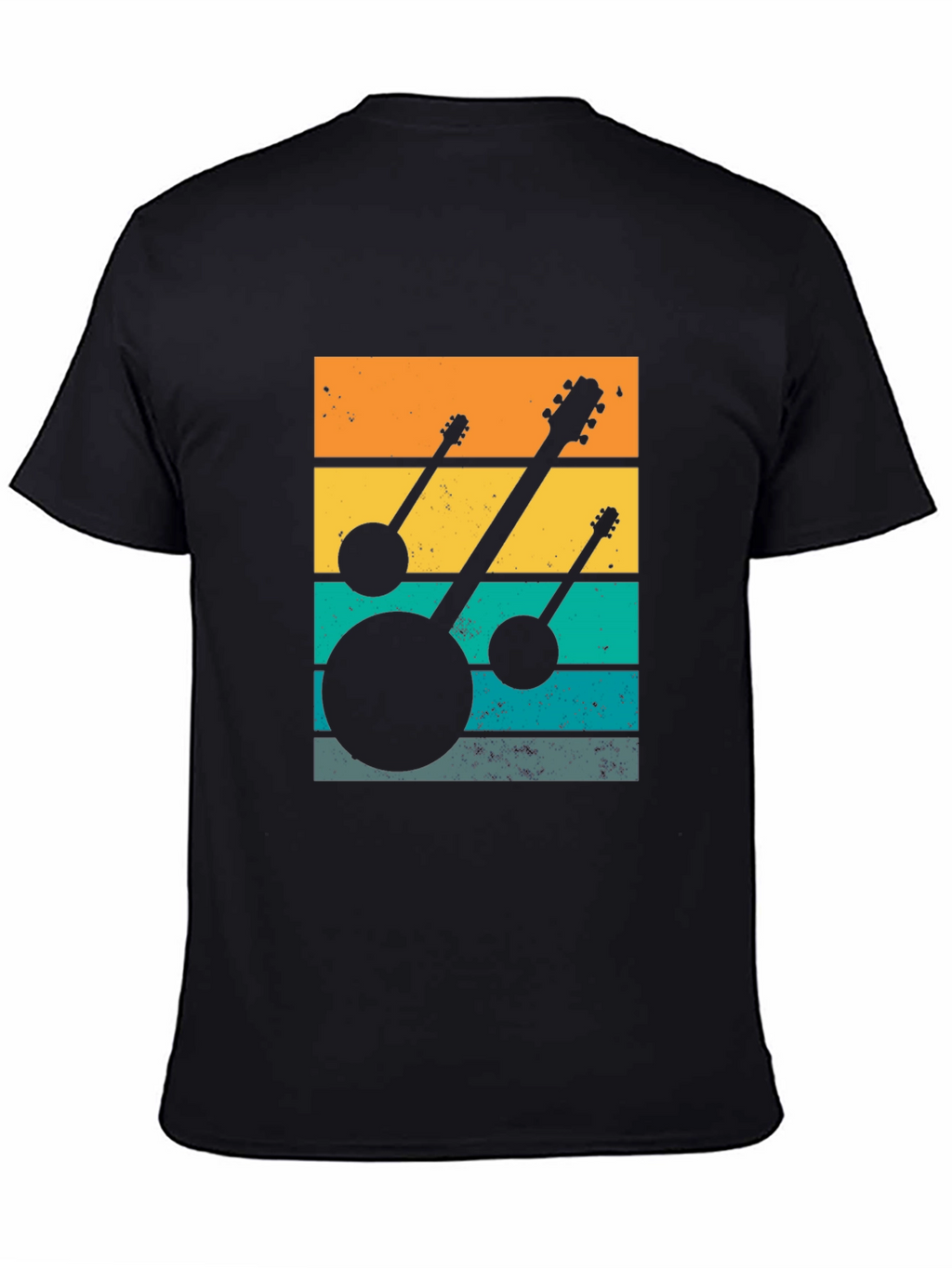 Retro Banjo Sunset T-Shirt - Music Lover Tee