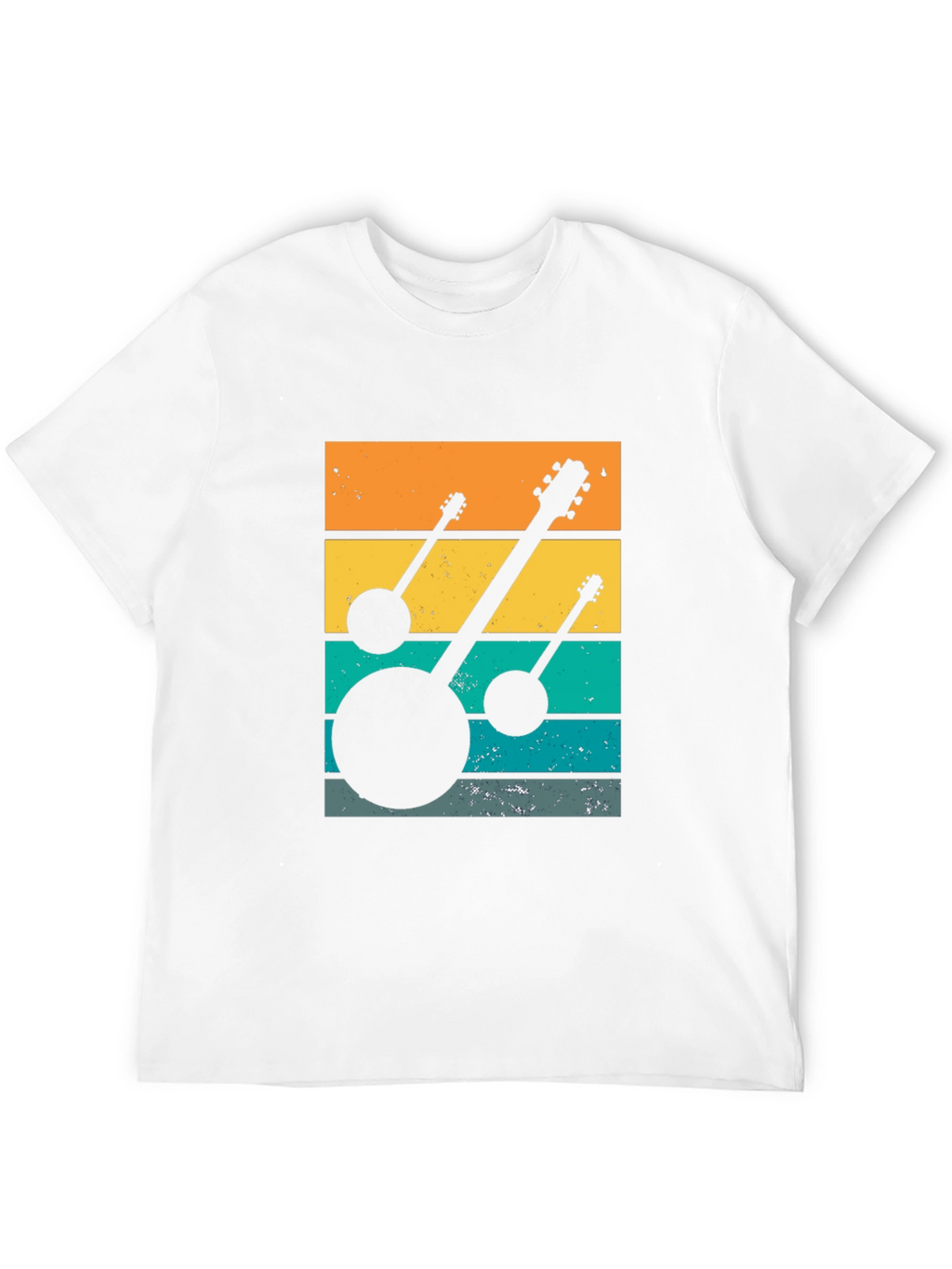 Retro Banjo Sunset T-Shirt - Music Lover Tee