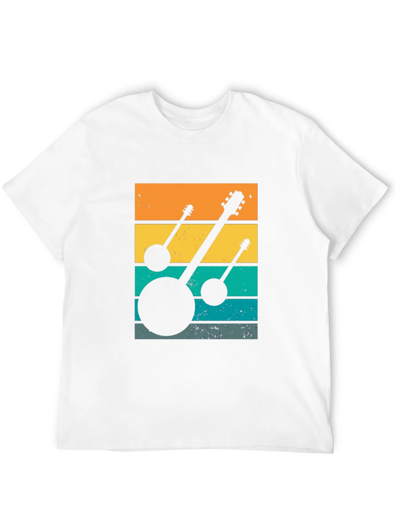 Retro Banjo Sunset T-Shirt - Music Lover Tee